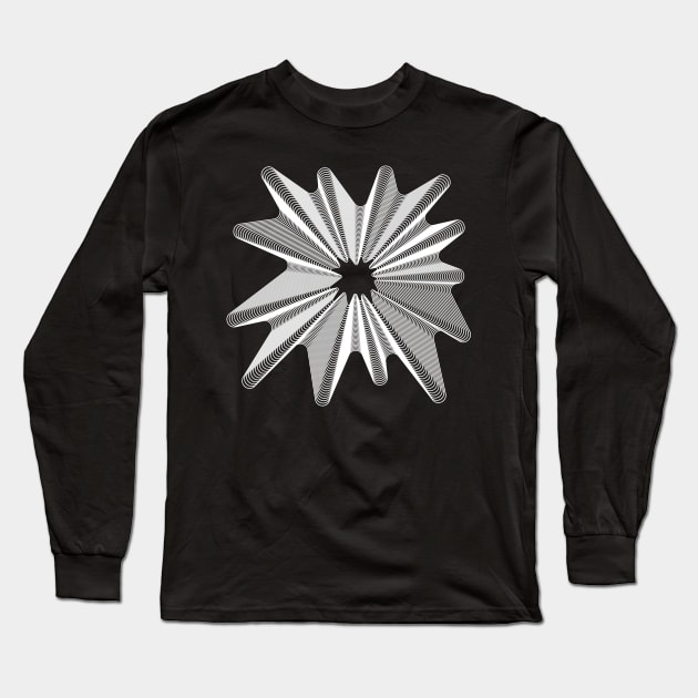 Spatial Sacred Mesh Vector Illustration Long Sleeve T-Shirt by n23tees